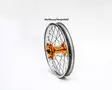 Haan wheel SX&SXF&EXC MODELS 17-3,50 SILVER RIM/ORANGE HUB - Moottoripyörän täydelliset vanteet - D201688 - 1