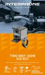 Interphone Two Way 100W Socket Charger & Power Outlet - Matkapuhelin-, Gps- & kameratarvikkeet - D517378 - 3