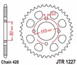 JT Takaratas JTR1227.45 - Moottoripyörän takarattaat - D523988 - 2