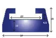 Kimpex Liukukisko BRP 68" Valk - Moottorikelkan liukukiskot - D229408 - 2