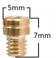 Pääsuutin # 60 Pyöreä M4 Yhteensopiva: Keihin - Mopon Suuttimet - D59238 - 1