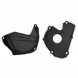 Polisport Kit Clutch+Ignition cover protector KX250F (17-20) Black (28) - Moottoripyörän moottorin suojakopat - D400628 - 1