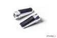 Puig Footpegs Racing+Rubber Rig/Left C/Silver - Moottoripyörän jalkatapit - D300618 - 1