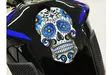 Puig Tank Pad Skull C/Blue - Moottoripyörän tankinsuojat - D338008 - 1