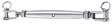 S.S Vantin säätöruuvi 2 haarukka 6mm - Veneen Vantturit & takilat - D123418 - 1