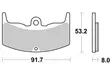 Sbs Jarrupalat Ceramic - Moottoripyörän jarrupalat - D2518 - 2