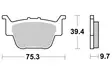 Sbs Jarrupalat Racing Sintered - Moottoripyörän jarrupalat - D220968 - 1
