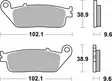 Sbs Jarrupalat Sintered Taakse - Moottoripyörän jarrupalat - D512158 - 2