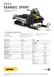 SKI-DOO 24 SKANDIC SPORT 600 EFI - Ski-Doo moottorikelkka 2024 -mallisto - 128938 - 3