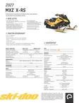 Ski-Doo 27 MXZ X-RS 129 600RR E-Tec ES 38mm Ice Ripper XT Circuit Yellow Metalli - Ski-Doo moottorikelkka 2027 -mallisto - 144398 - 3