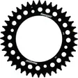 Supersprox Alumiini takaratas RAL-210:52 Musta - Moottoripyörän takarattaat - D306638 - 1