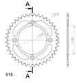 Supersprox Alumiini takaratas RAL-452:40 Oranssi - Moottoripyörän takarattaat - D306908 - 2