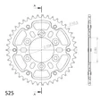 Supersprox Stealth Takaratas Kulta - Moottoripyörän takarattaat - D292878 - 2