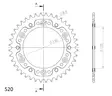 Supersprox Stealth Takaratas Oranssi - Moottoripyörän takarattaat - D295228 - 2