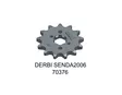 Tec-X Eturatas 13 hammasta (420) Derbi Senda 00- / Aprilia 06- / Gilera 03- - Mopon Eturattaat - D31868 - 2