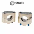 Timeless Ohjaustangon kiinnikepari, Fat Bar, 28,6mm, Titanium - Mopon Ohjaustangot - D475358 - 1