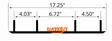 Woodys Trail Hardweld 6" 60° Ohjausrauta C&A Pro - Moottorikelkan ohjausraudat - D444098 - 1
