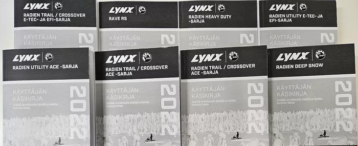 LYNX KÄYTTÄJÄN KÄSIKIRJAT 2022 - Lynx moottorikelkan Lisävarusteet - 136728 - 1