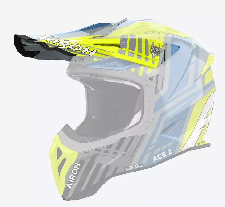Airoh Aviator Ace 2 Peak Proud Yellow Gloss - Offroad kypärien lipat - D499148 - 1