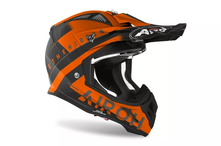 Airoh Kypärä Aviator Ace Amaze Oranssi Matta - Offroad-kypärät - 129488 - 1
