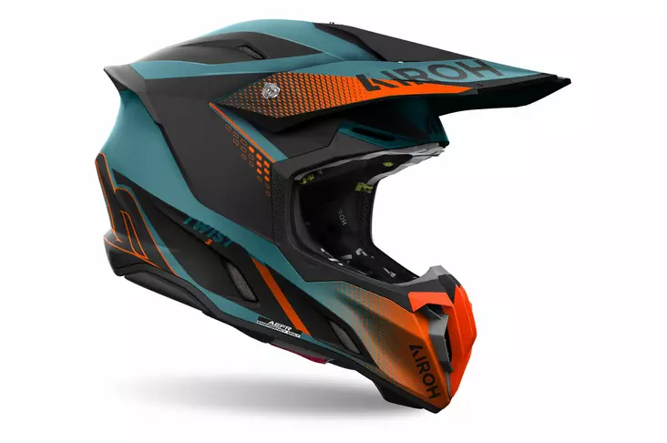 Airoh Kypärä Twist 3 Shard oranssi matta - Offroad-kypärät - D481068 - 1
