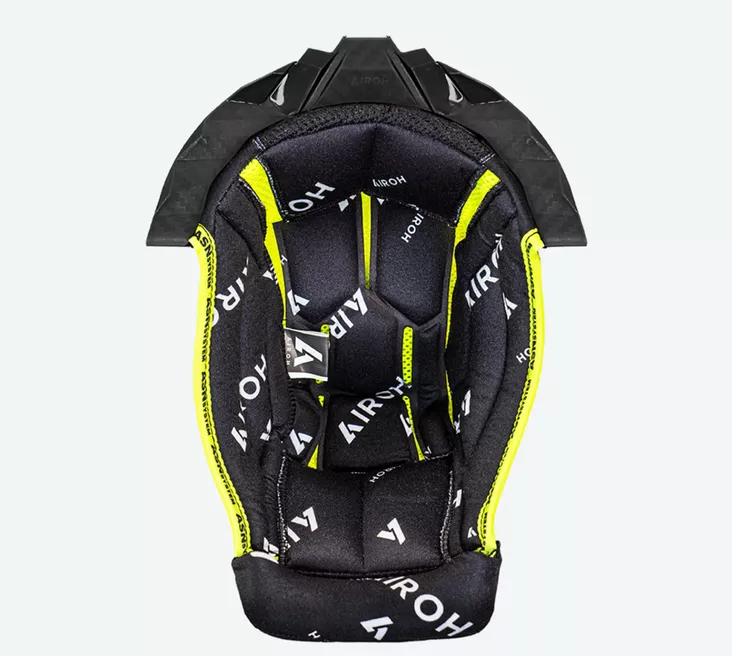 Airoh Twist 3 Crown padding Black/white + black sup. - Kypärän sisusta - D498838 - 1