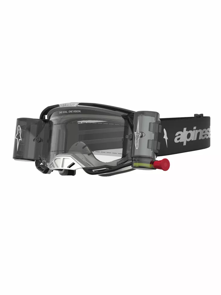 Alpinestars Ajolasit Vision 8 Amber Roll-Off Musta Hopea Kirkas - Offroad ajolasit - D543978 - 1