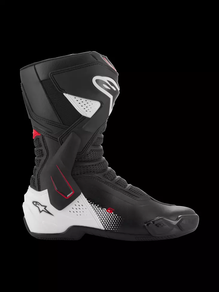 Alpinestars Ajosaapas SMX-6 v3 Musta/Valkoinen/Punainen - Moottoripyöräsaappaat - D496928 - 1