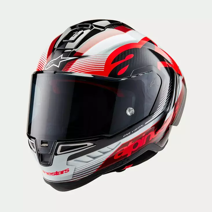 Alpinestars Kypärä Supertech R10 Team Musta/Carb/Punainen/Valkoinen - Umpikypärät - D489528 - 1