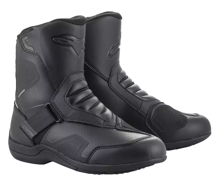 Alpinestars Saapas Ridge v2 Drystar Musta/Musta - Moottoripyöräsaappaat - D397428 - 1