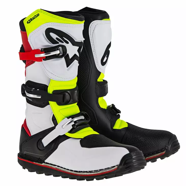 Alpinestars Saapas Tech T Valk/Pun/kelt/musta - Offroad ajosaappaat - D230588 - 1