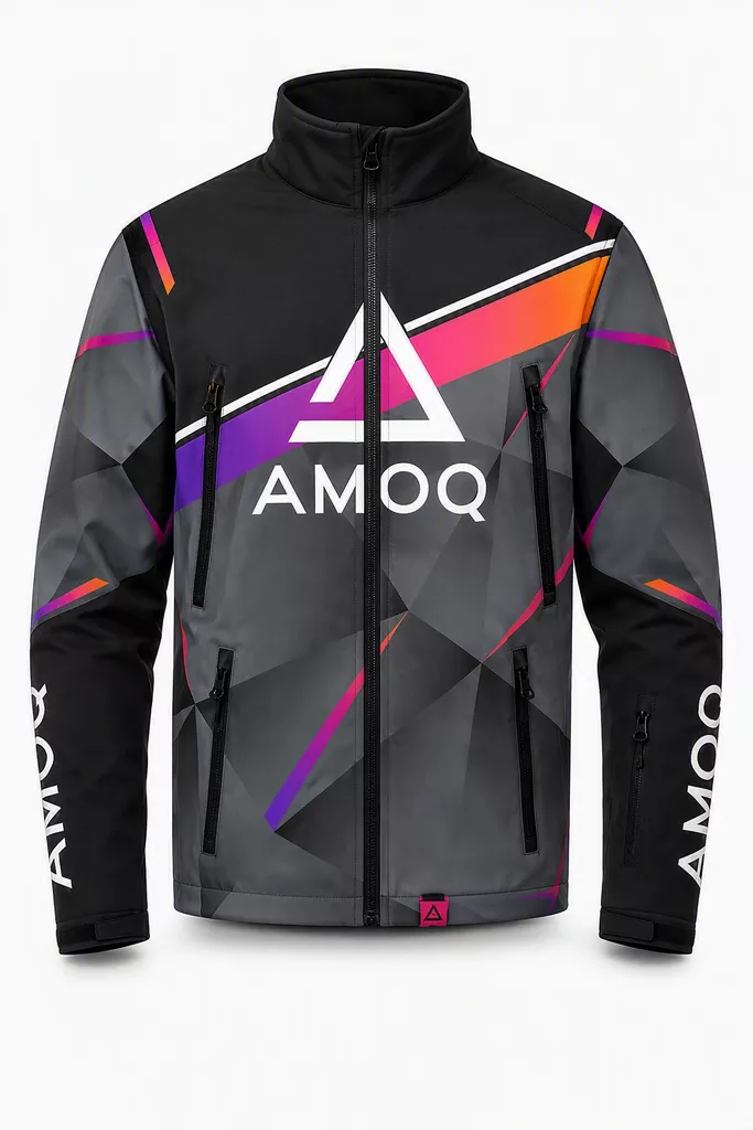 AMOQ Apex V2 Racing Takki YOUTH Musta/Harmaa/Violetti - Kelkkailutakit - D547718 - 1