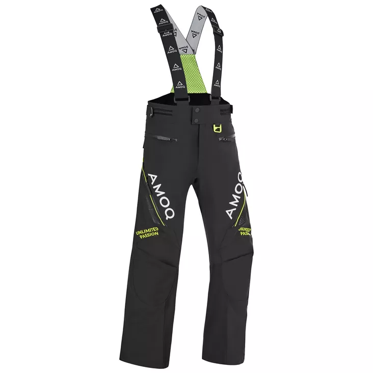 AMOQ Caliber V2 Housut Musta/Hivis Keltainen - Kelkkailu ajohousut - D545938 - 1