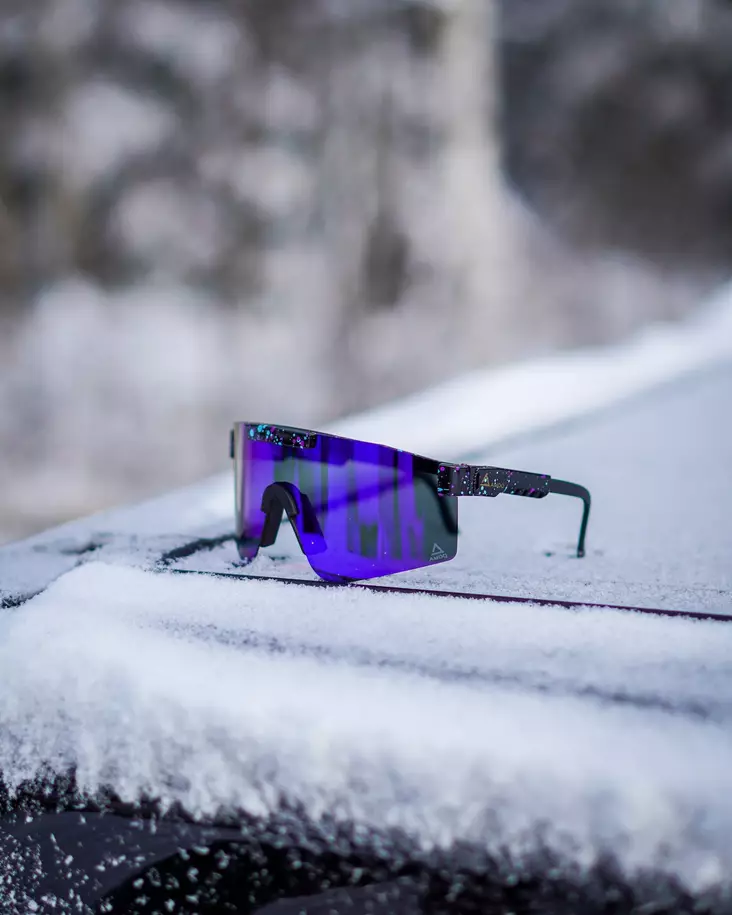 AMOQ Comet Aurinkolasit Musta Splash - Sininen Peili - Aurinkolasit - D410538 - 1