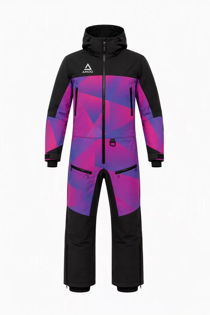 AMOQ Concept W's Haalari Vuorellinen Musta/Pinkki/Violetti - Kelkkailuhaalarit / Mono Suits - D546028 - 1