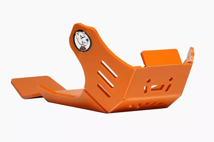 AXP Xtrem HDPE Skid Plate Orange KTM 250SXF/350SXF/250XCF/350 XCF 23- - Moottoripyörän pohjapanssarit - D474138 - 1