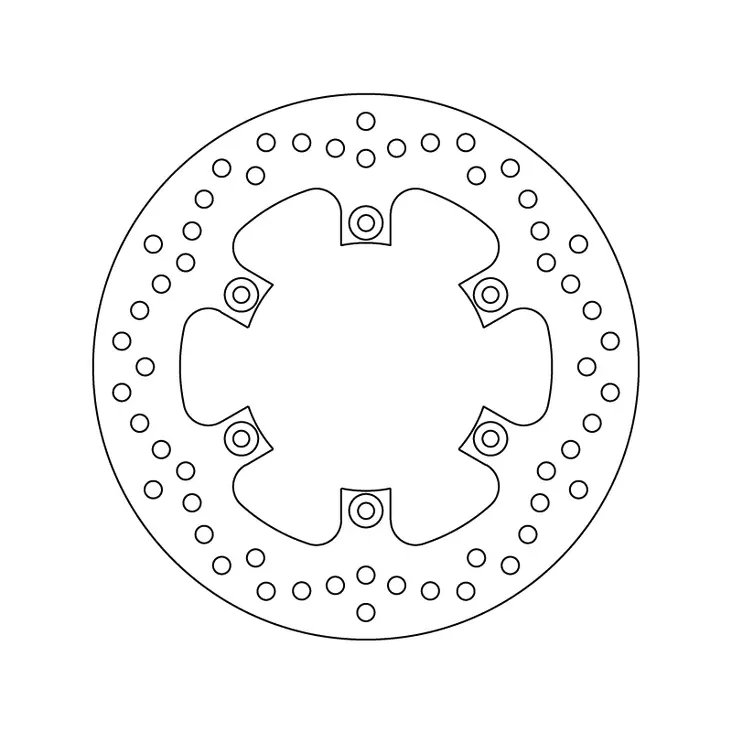 Brembo Serie Oro jarrulevy - Moottoripyörän jarrulevyt - D122848 - 1