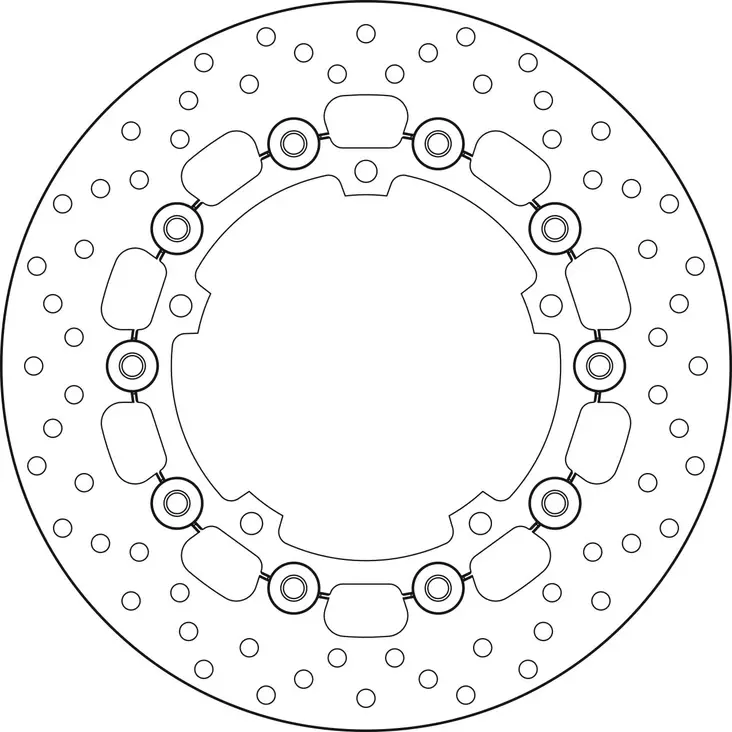 Brembo Serie Oro jarrulevy kelluva - Moottoripyörän jarrulevyt - D190938 - 1