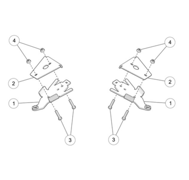 Camso Front bracket kit - Mönkijän telasarjojen varaosat - D482048 - 0