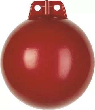 Dan-Fender Merkkipoiju punainen Kova PE muovi Halkaisija 130mm - Veneen Lepuuttajat - D540348 - 1