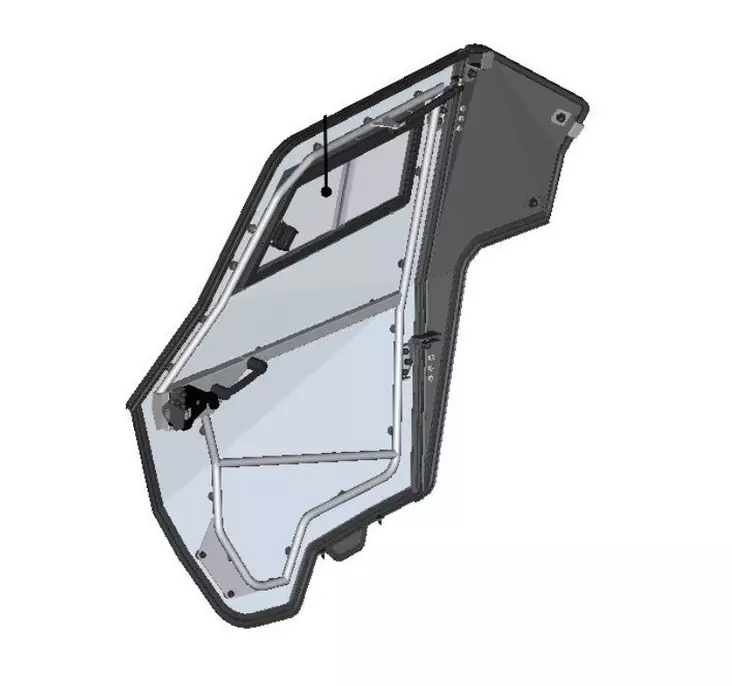 DFK Ovi kokoonpano Oikea Yamaha YXZ 1000 - DFK varaosat & tarvikkeet - D503718 - 1