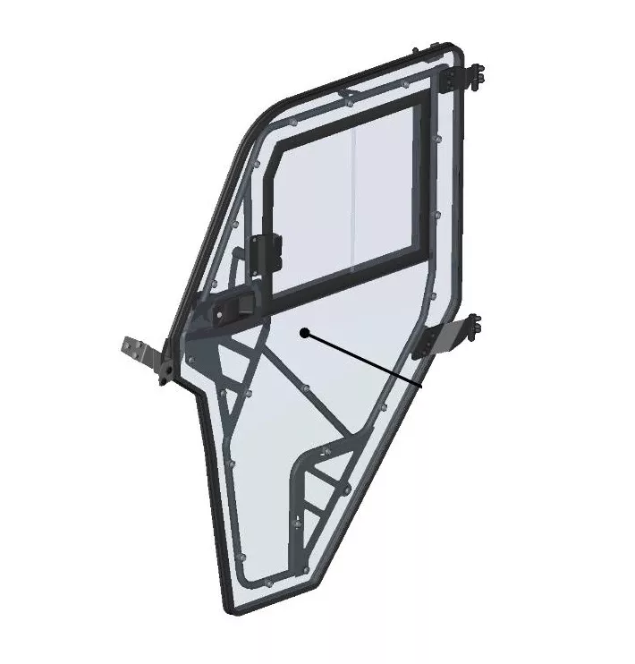 DFK Ovi kokoonpano Vasen CFMoto Uforce 600 - DFK varaosat & tarvikkeet - D538628 - 1