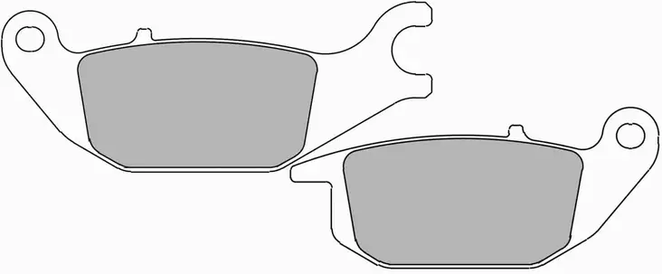 Ferodo jarrupalat Platinum, taakse: Honda CBR125R/XL125, Yamaha YZF-R15 - Moottoripyörän jarrupalat - D495188 - 1