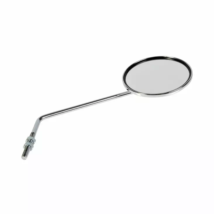 Forte Peili Vasen / Oikea Yleismalli Kromi Suoralasi M8 - Pantakiinnitys - Mopon Peilit - D479038 - 1