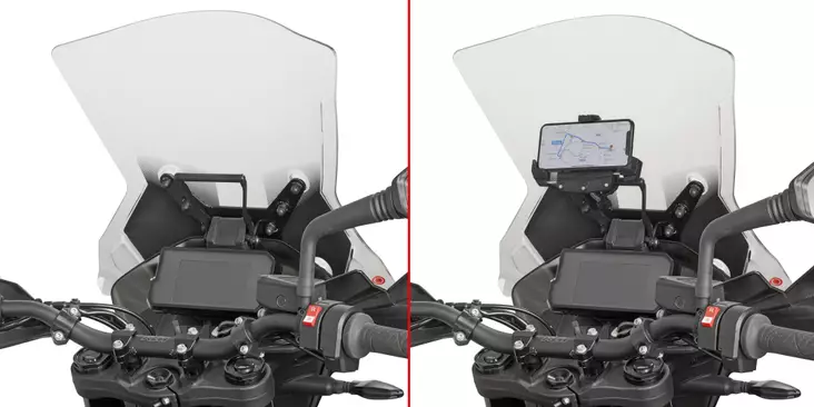 GIVI FAIRING UPP. BRACK. FOR GPS - Moottoripyörän GPS ja navigointi - D332198 - 1