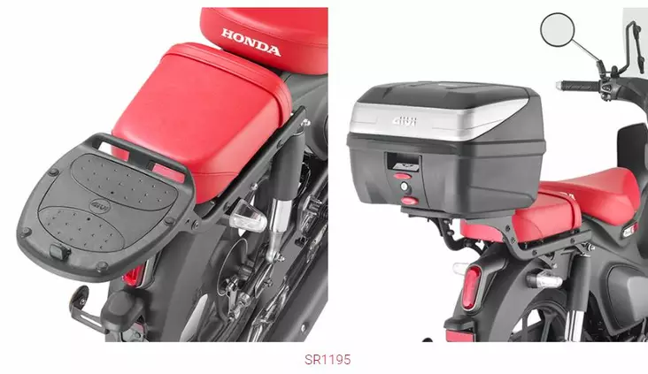 GIVI Specific rear rack Honda Cub 21- for MONOLOCK® top-case - Moottoripyörän laukkujen kiinnityssarjat - D445678 - 1