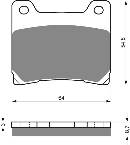 GOLDFREN Jarrupalat 015 Ceramic Carbon S3 - Moottoripyörän jarrupalat - D227858 - 1