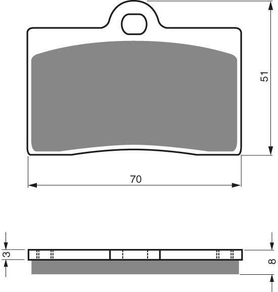 GOLDFREN Jarrupalat 064 Ceramic Carbon S3 - Moottoripyörän jarrupalat - D227908 - 1