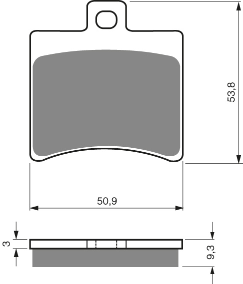 GOLDFREN Jarrupalat 150 Ceramic carbon AD - Moottoripyörän jarrupalat - D227968 - 1