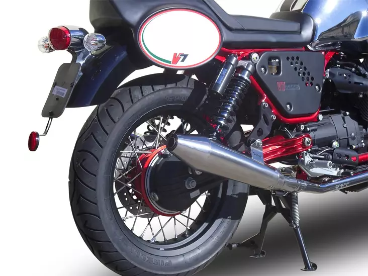 GPR Moto Guzzi V7 (I - II) Racer 2010/16 Pair EC-Approv. slip-on exhaust Vintaco - Moottoripyörän äänenvaimentimet - D422798 - 1
